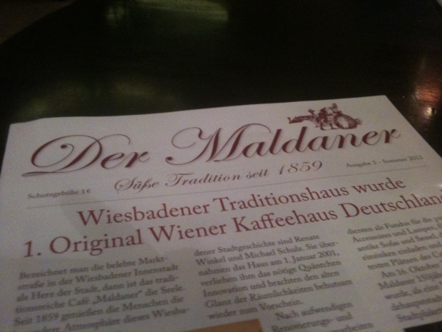 The Viennese style café, or kaffeehaus, has been around since 1859.  In addition to serving various types of coffees, the café offers breakfasts, pastries, salads, traditional German/Viennese cuisine, and gourmet desserts.